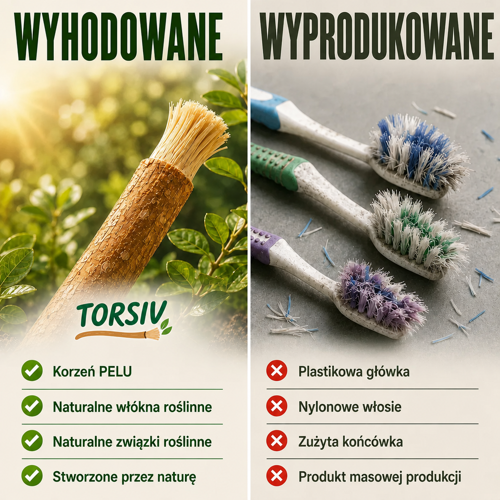 Korzeń Torsiv, naturalna szczoteczka